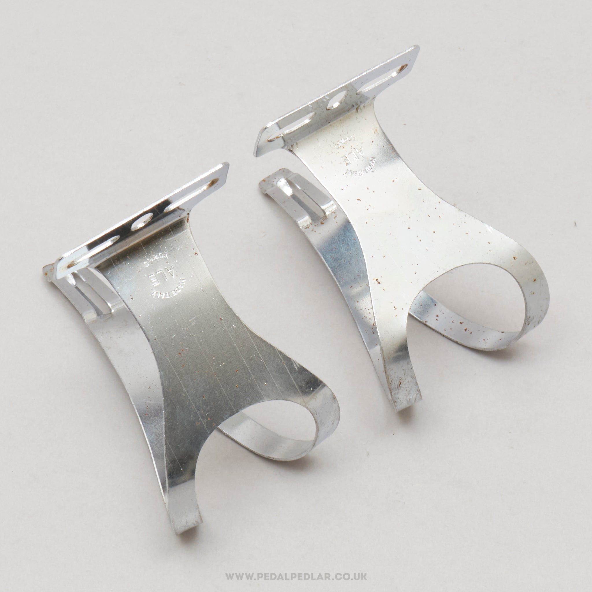 ALE ASSO Size L Vintage Steel Toe Clips - Pedal Pedlar - Bike Parts For Sale