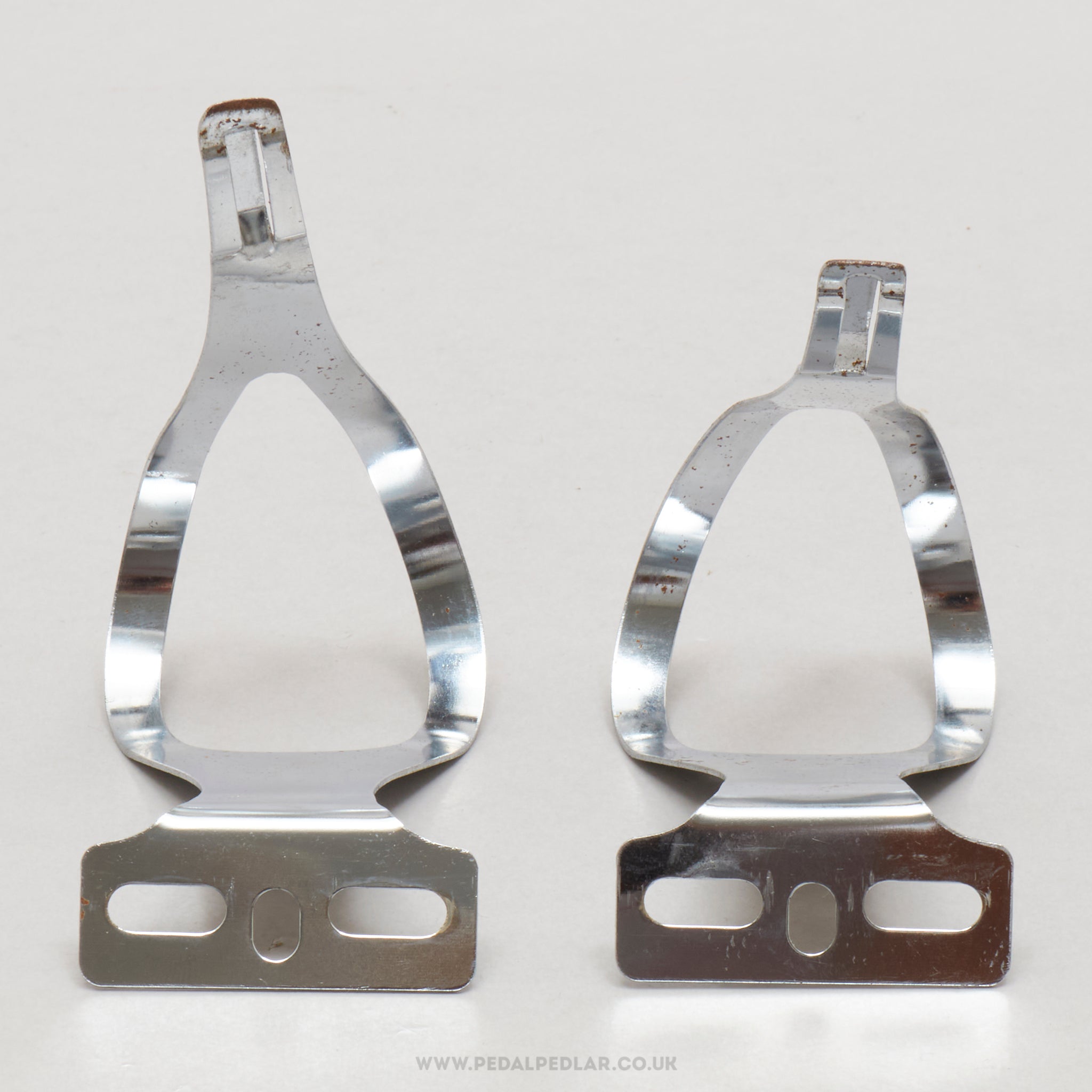ALE ASSO Size L Vintage Steel Toe Clips - Pedal Pedlar - Bike Parts For Sale