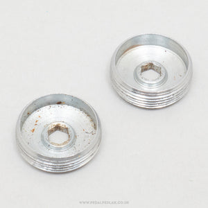 Campagnolo Nuovo/Super Record / Triomphe (756) 'Brev' Vintage Crank Arm Dust Caps - Pedal Pedlar - Bike Parts For Sale
