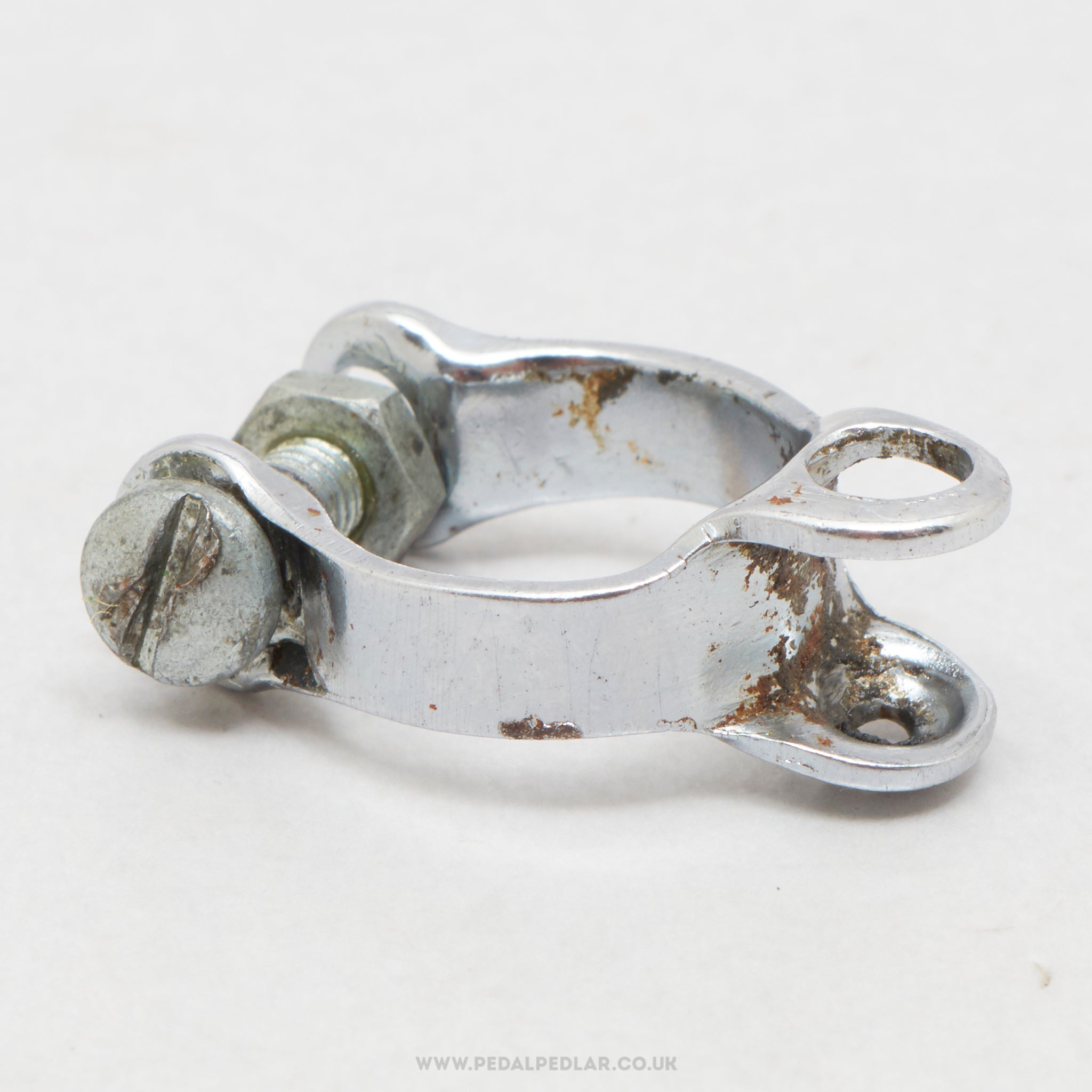 Campagnolo Nuovo/Super Record / Gran Sport (636) Vintage Chainstay Gear Cable Guide - Pedal Pedlar - Bike Parts For Sale