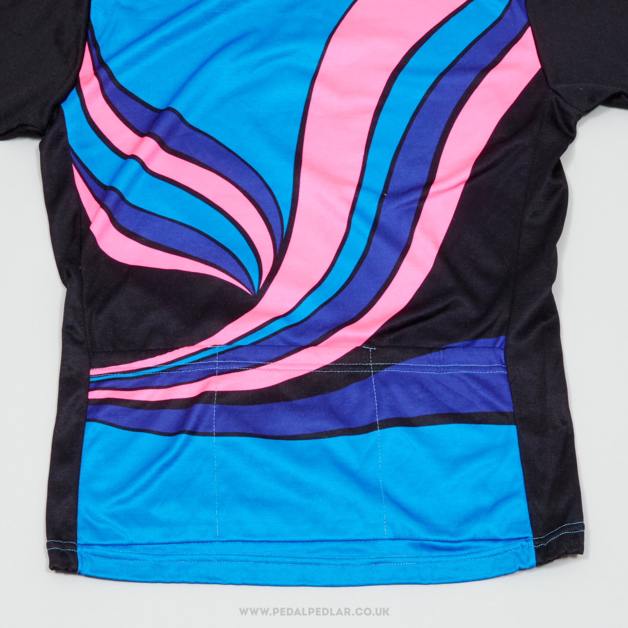 Noret Blue, Pink & Black Medium Vintage Cycling Jersey - Pedal Pedlar - Clothing For Sale