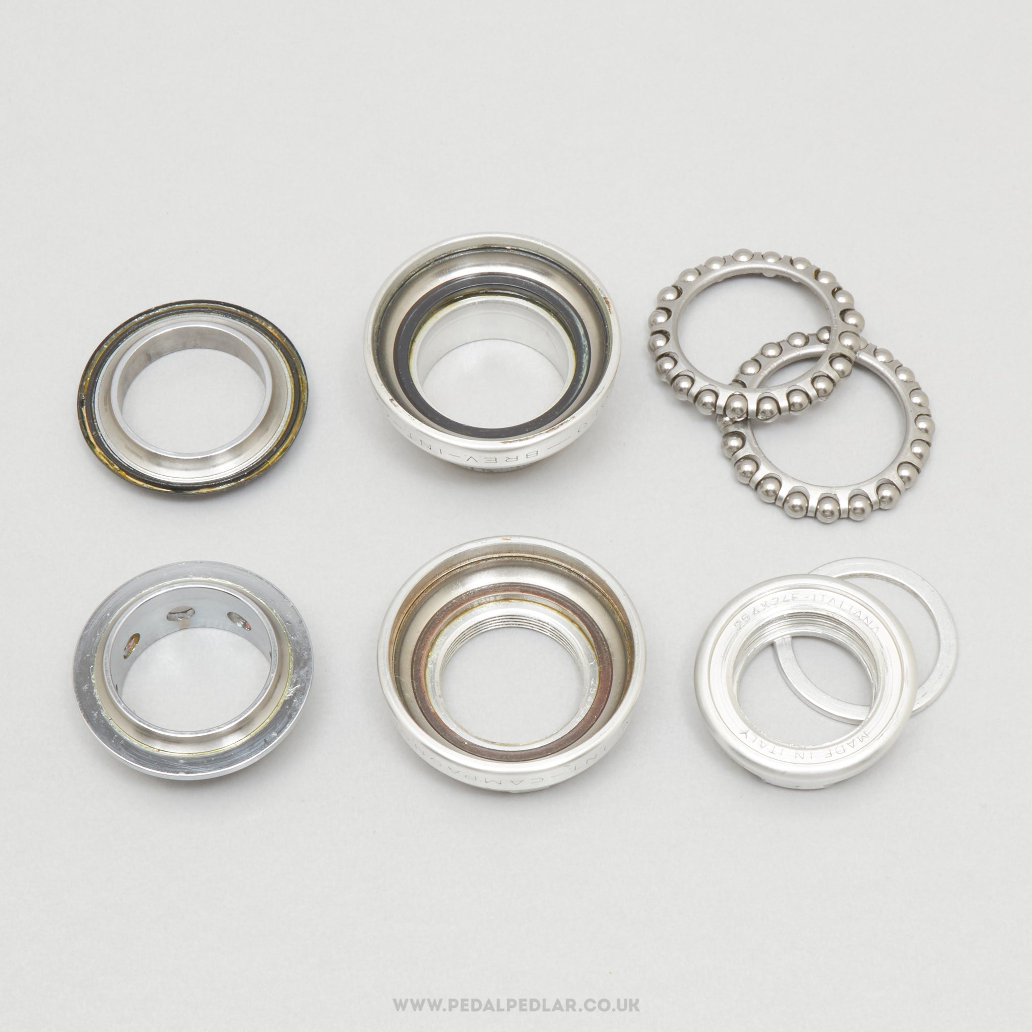 Campagnolo Croce d'Aune / Chorus (C0D0) Vintage 1" Threaded Italian Headset - Pedal Pedlar - Bike Parts For Sale