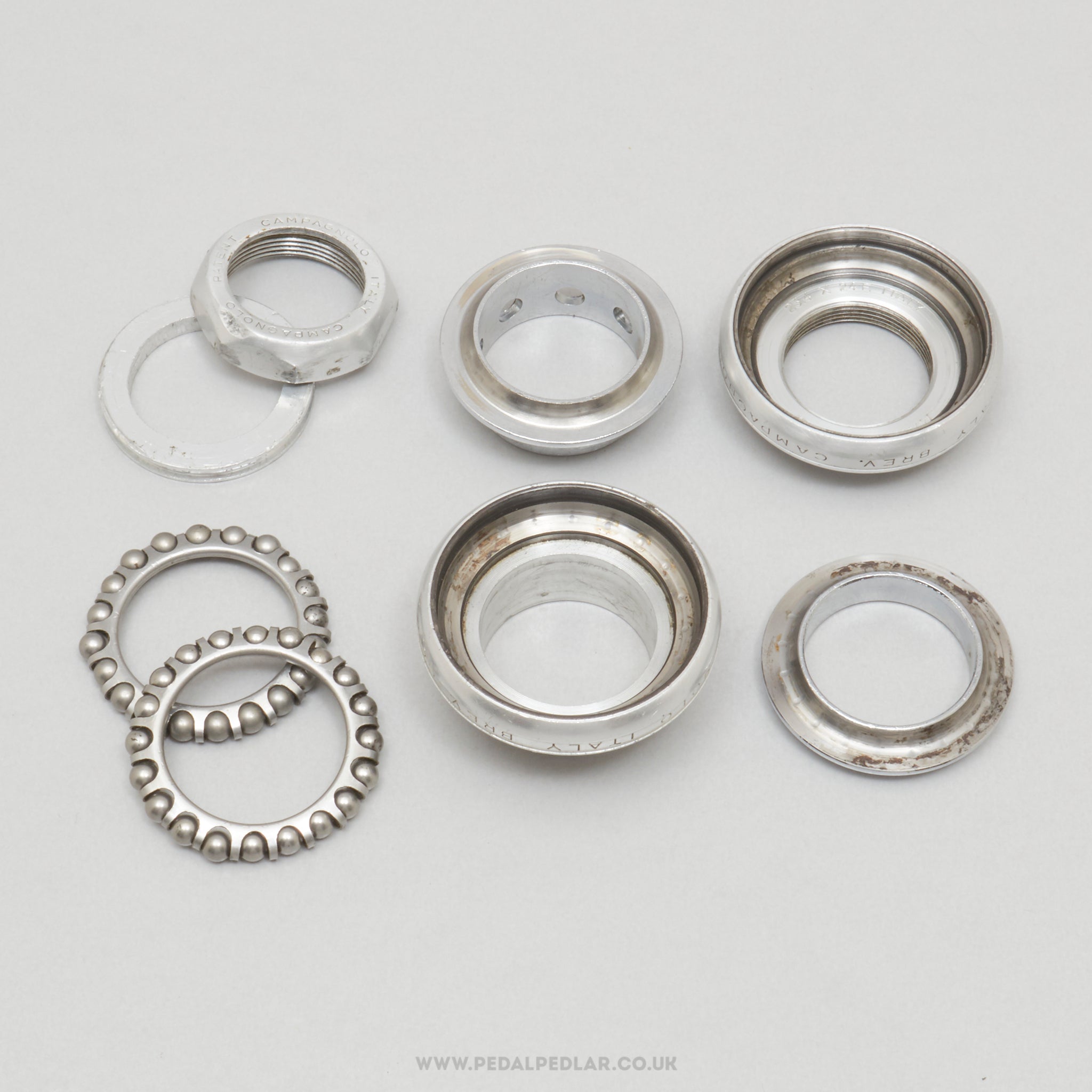 Campagnolo Super Record (4041) Strada 2nd Gen Vintage 1" Threaded Italian Headset - Pedal Pedlar - Bike Parts For Sale