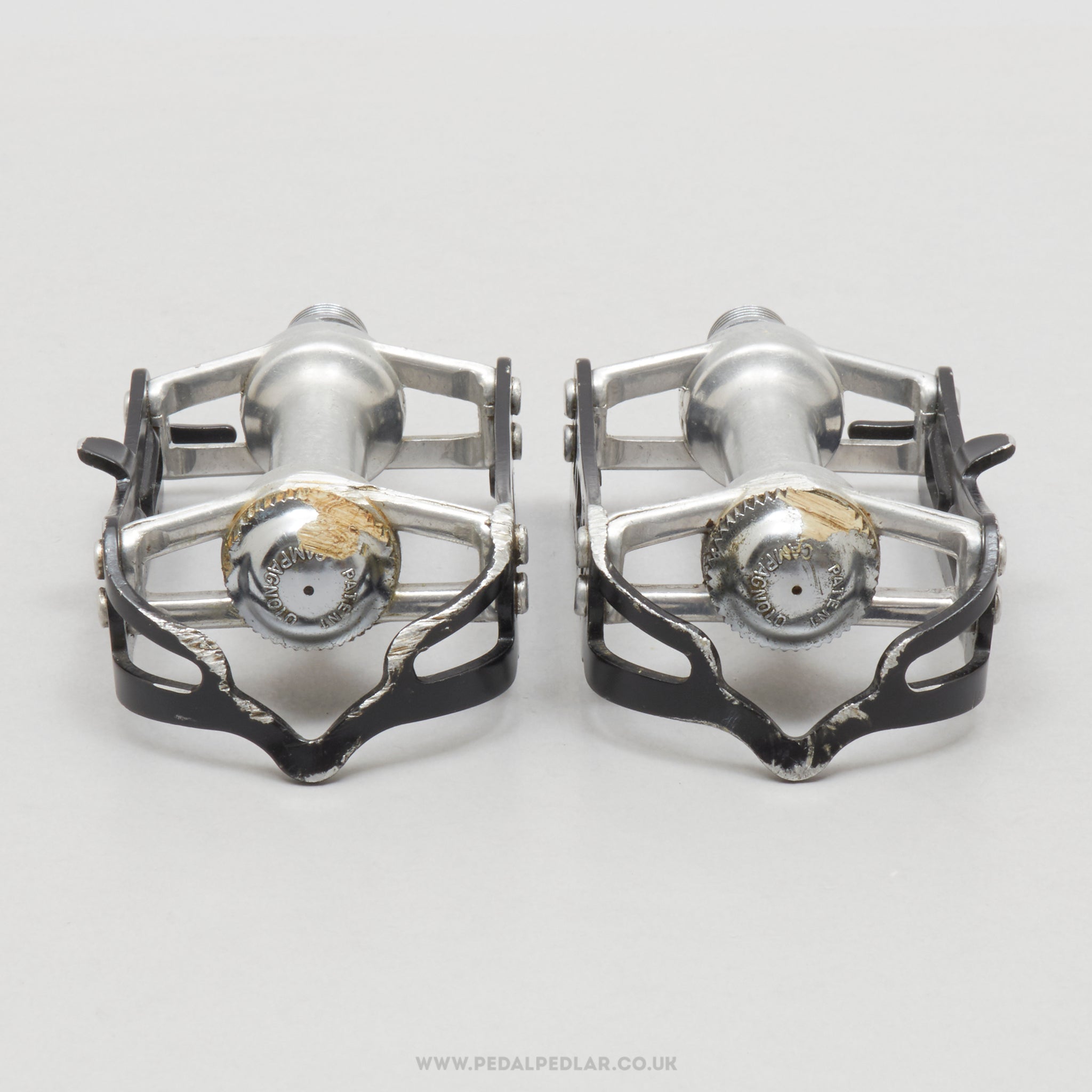 Campagnolo Record Strada Superleggeri / SL (1037/A) Vintage Quill Road Pedals - Pedal Pedlar - Bike Parts For Sale