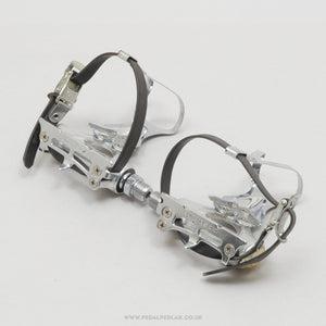 Shimano 600 (PD-6207) w) Clips & Straps Vintage Aero Road Pedals - Pedal Pedlar - Bike Parts For Sale