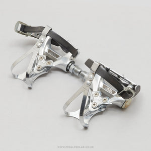 Shimano 600 (PD-6207) w) Clips & Straps Vintage Aero Road Pedals - Pedal Pedlar - Bike Parts For Sale