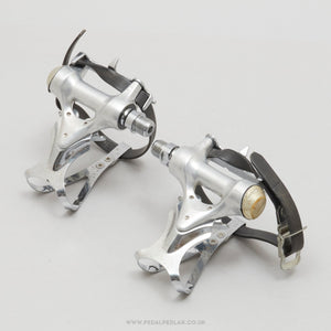 Shimano 600 (PD-6207) w) Clips & Straps Vintage Aero Road Pedals - Pedal Pedlar - Bike Parts For Sale
