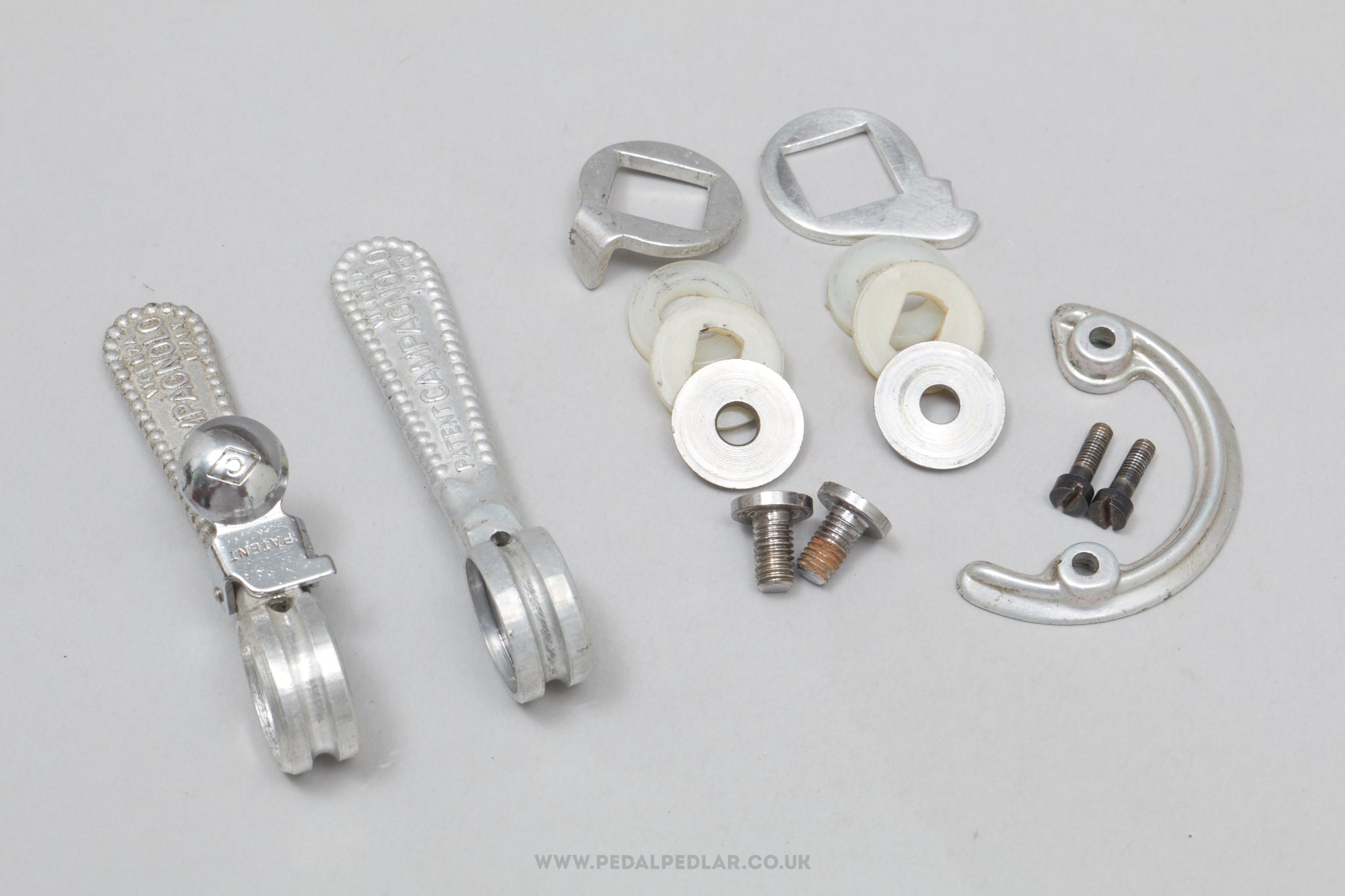 Campagnolo Nuovo/Super Record (1013/5 / 1013/6) Portacatena Vintage Braze-On Downtube Shifters - Pedal Pedlar - Bike Parts For Sale
