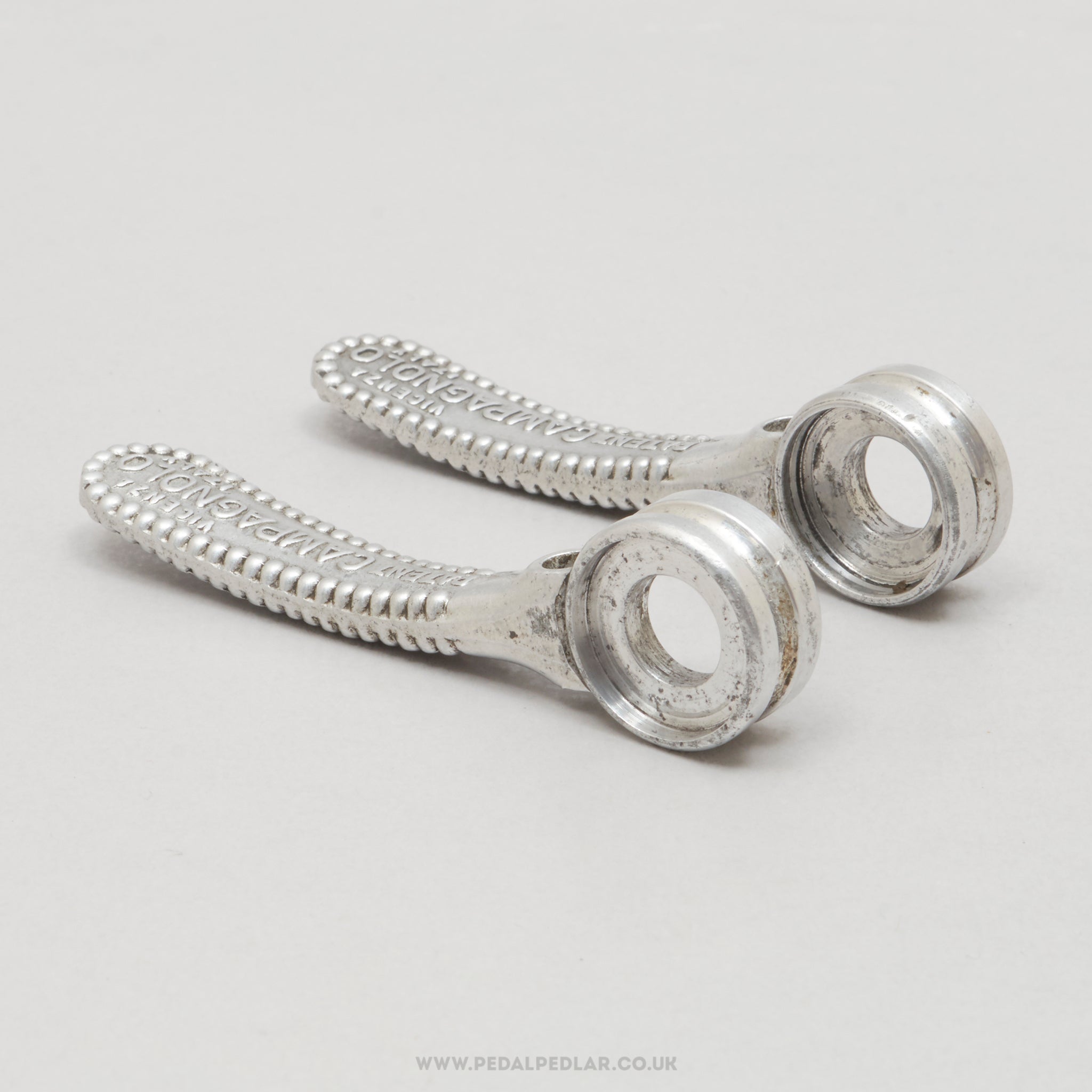 Campagnolo Nuovo/Super Record (1013/5 / 1013/6) Curved Vintage Braze-On Downtube Shifters - Pedal Pedlar - Bike Parts For Sale