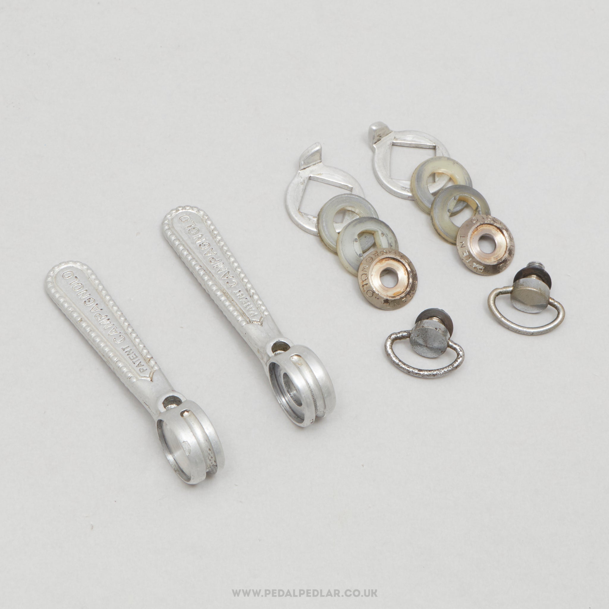 Campagnolo Nuovo/Super Record (1013/5N / 1013/6N) Vintage Braze-On Downtube Shifters - Pedal Pedlar - Bike Parts For Sale