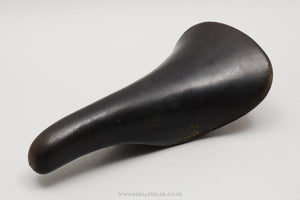 Selle San Marco Concor Supercorsa Vintage Black Leather Saddle - Pedal Pedlar - Bike Parts For Sale