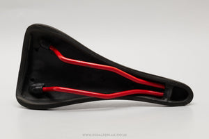 Iscaselle Design Classic Black / Red Saddle - Pedal Pedlar - Bike Parts For Sale