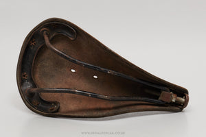 Tron & Berthet Ideale 70 Speciale Competition Vintage Dark Brown Leather Saddle - Pedal Pedlar - Bike Parts For Sale