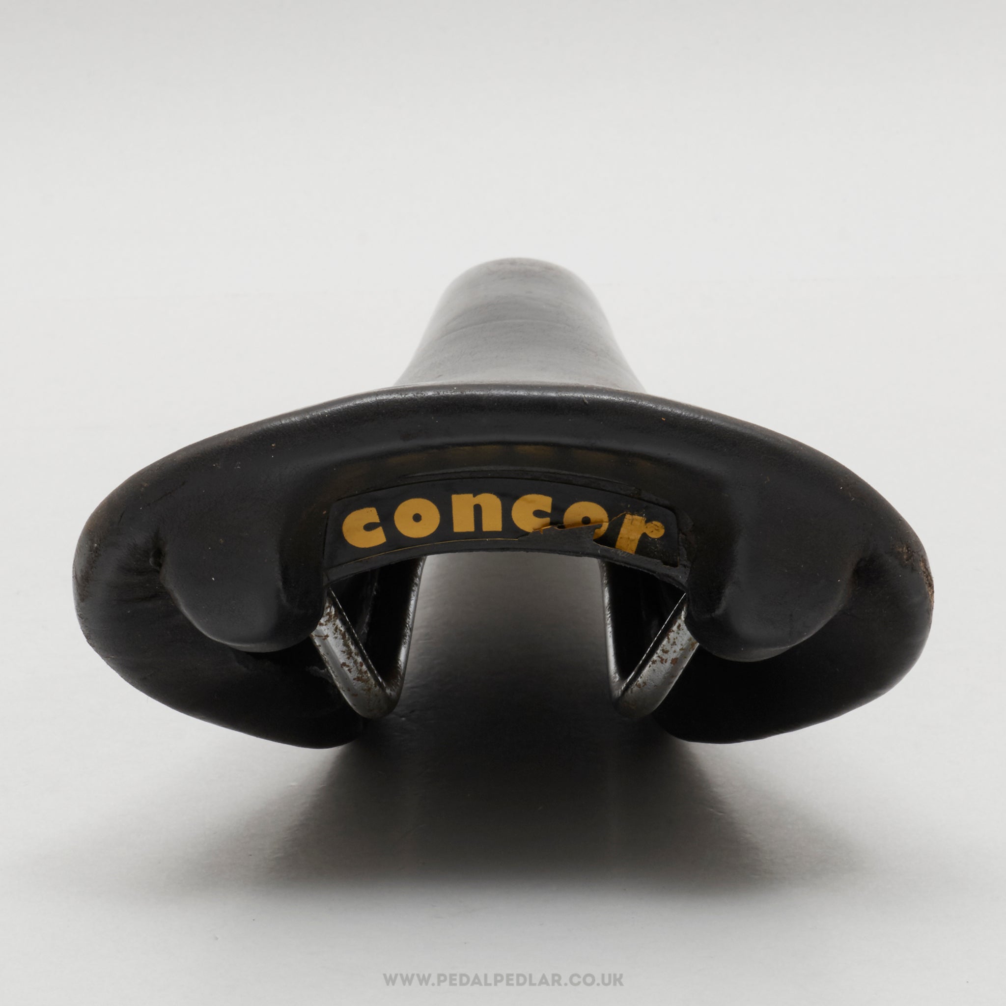 Selle San Marco Concor Supercorsa Vintage Black Leather Saddle - Pedal Pedlar - Bike Parts For Sale