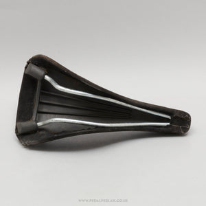 Selle San Marco Concor Supercorsa Vintage Black Leather Saddle - Pedal Pedlar - Bike Parts For Sale