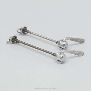 Campagnolo Record / Gran Sport (1001/3 / 1006/8) Open C Vintage Quick Release Skewers - Pedal Pedlar - Bike Parts For Sale