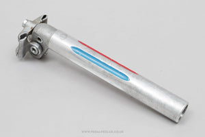 Zeus Criterium (Ref. 52) Twin Bolt Fluted Vintage 27.0 mm Seatpost - Pedal Pedlar - Bike Parts For Sale