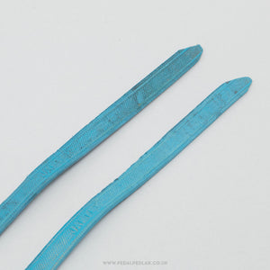 Jaftex Vintage Blue Toe Clip Straps - Pedal Pedlar - Bike Parts For Sale