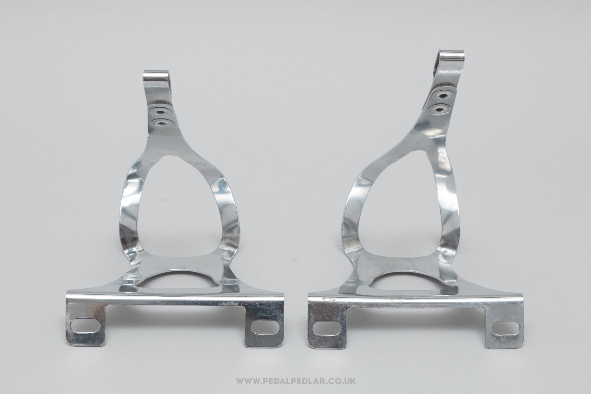 Christophe 33 / 336 'Special' New Logo Size M/L Vintage Wide Platform Steel Toe Clips / Cages - Pedal Pedlar - Bike Parts For Sale