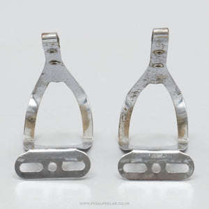 Paturaud Grand Luxe (No. 16) Size L Vintage Steel Toe Clips - Pedal Pedlar - Bike Parts For Sale