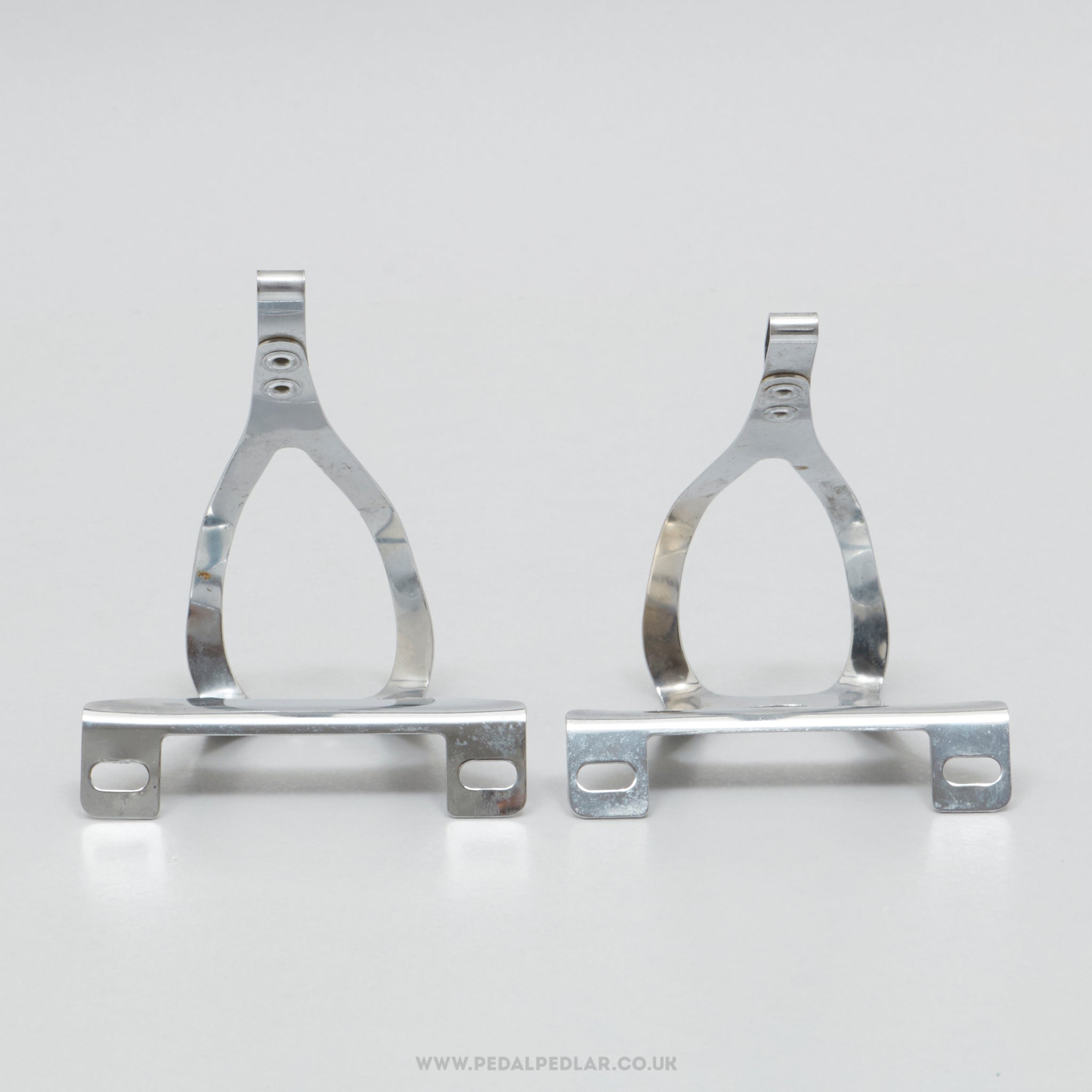 Christophe 33 / 336 Size M Vintage Wide Platform Steel Toe Clips - Pedal Pedlar - Bike Parts For Sale