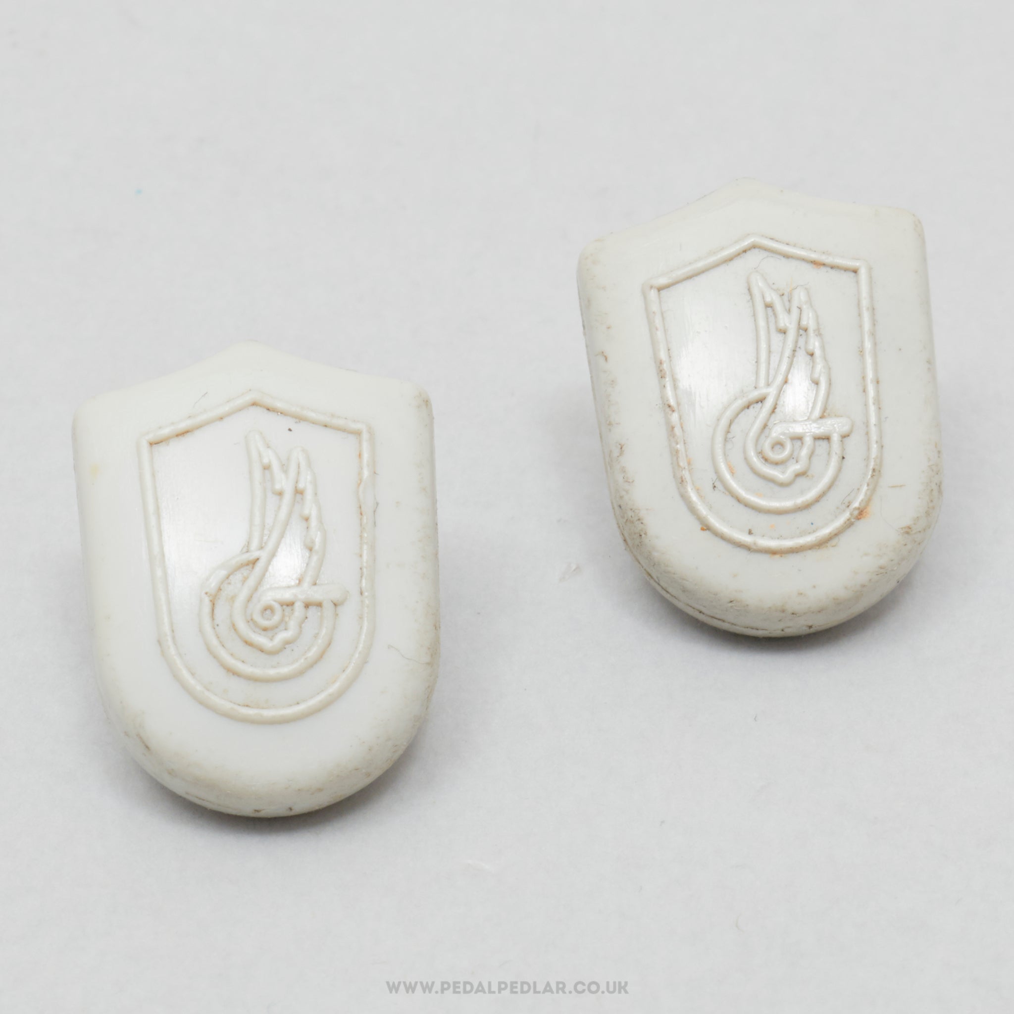 Campagnolo C-Record (7188006) Vintage Grey Toe Strap End Buttons - Pedal Pedlar - Bike Parts For Sale