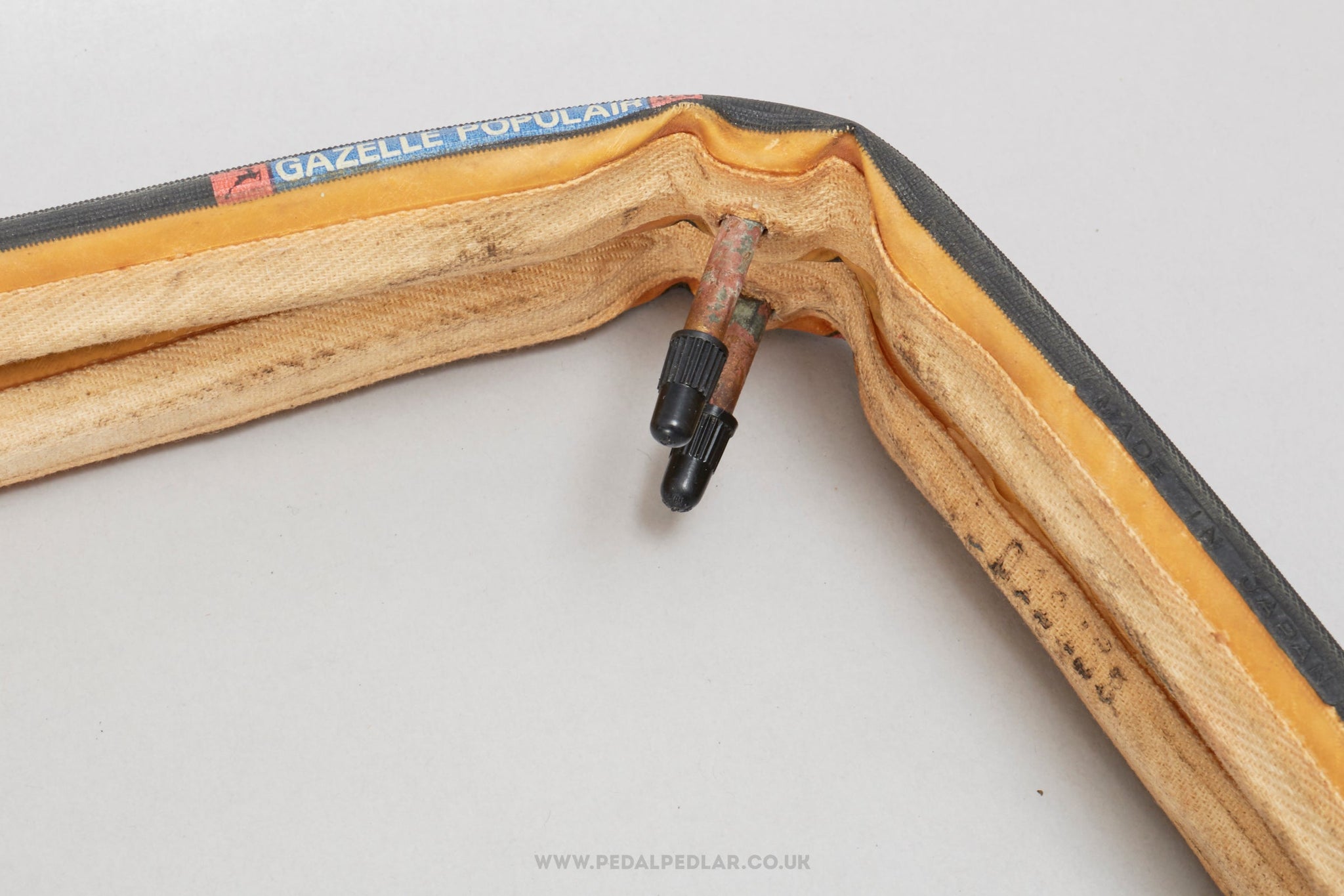 Gazelle Populair 320 Black/Skin Vintage 700c/28" x 23 mm Tubular Tyres - Pedal Pedlar - Bike Parts For Sale