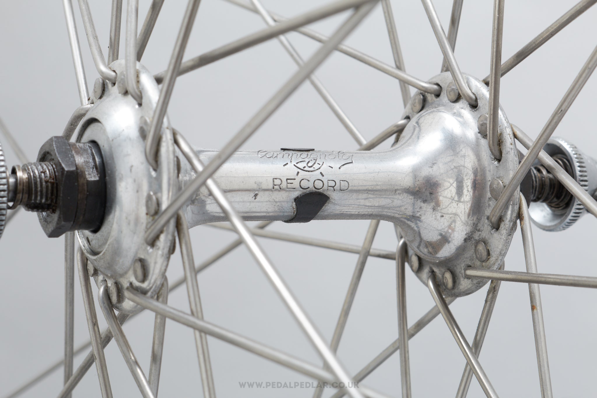 Campagnolo Record (1034) / Gazelle by Ambrosio Vintage 700c Clincher Road Front Wheel - Pedal Pedlar - Bicycle Wheel For Sale