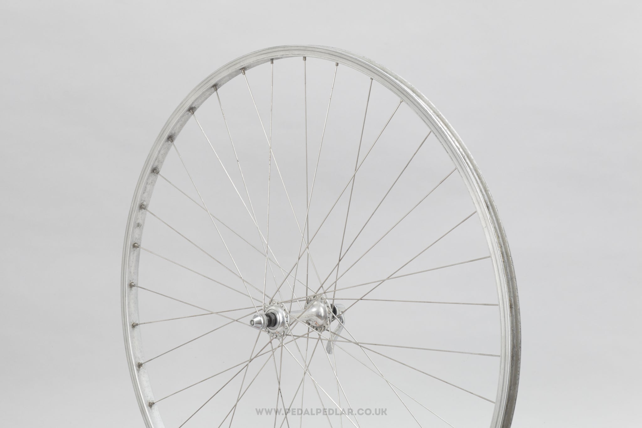 Campagnolo Nuovo Tipo / Gran Sport (1264) / Weinmann A124 Concave Vintage 700c Road Front Wheel - Pedal Pedlar - Bicycle Wheel For Sale