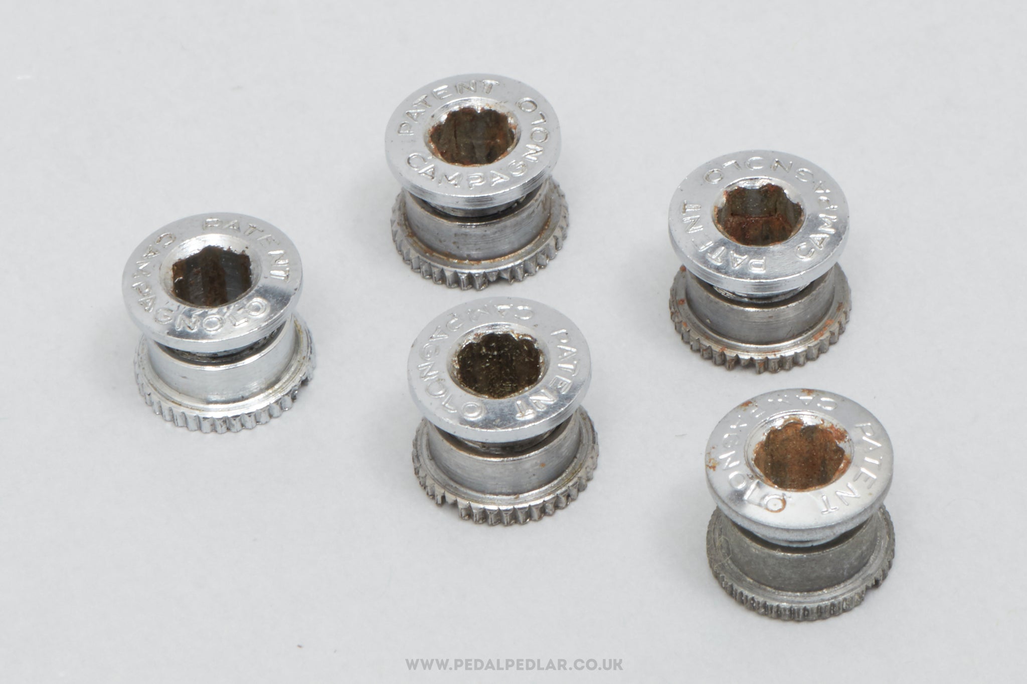 Campagnolo Record Pista (761/762) 'Patent' Later Type Vintage Chainring Bolts Set