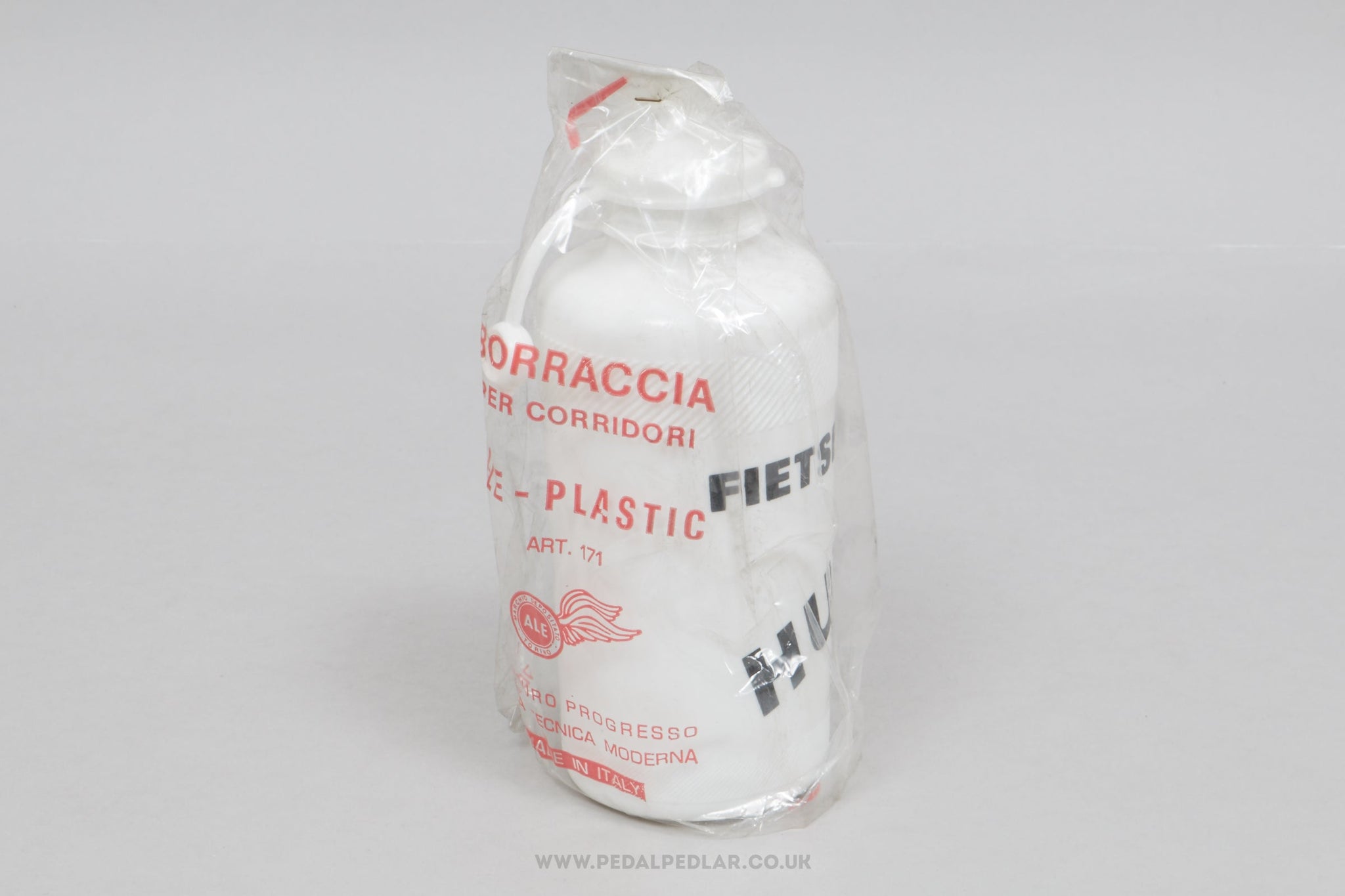 ALE Fietsen Huygens White NOS/NIB Vintage 500 ml Water Bottle - Pedal Pedlar - Buy New Old Stock Cycle Accessories