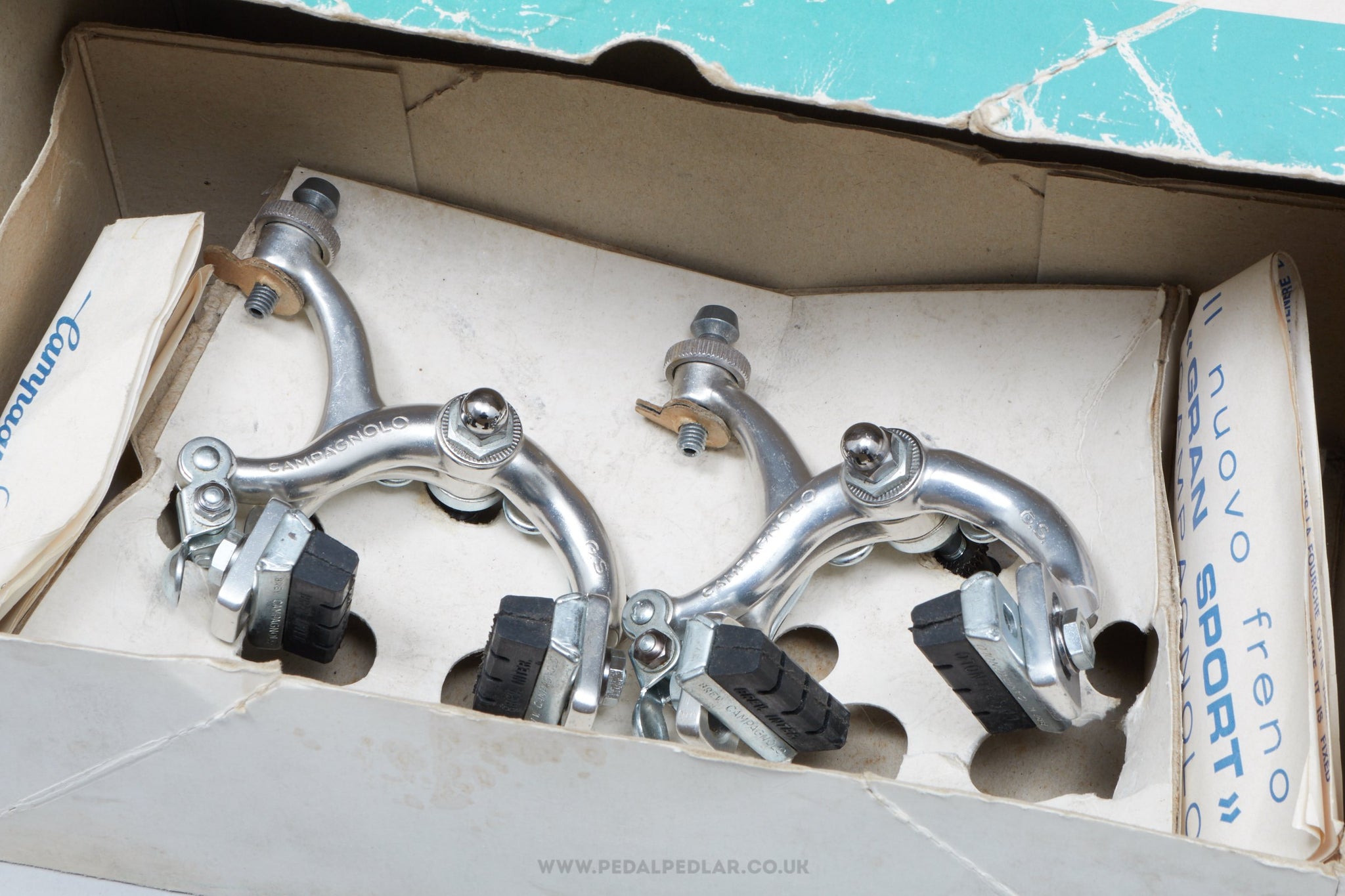 Campagnolo Gran Sport (117 2020/FS) NOS/NIB Vintage Brake Calipers - Pedal Pedlar - Buy New Old Stock Bike Parts