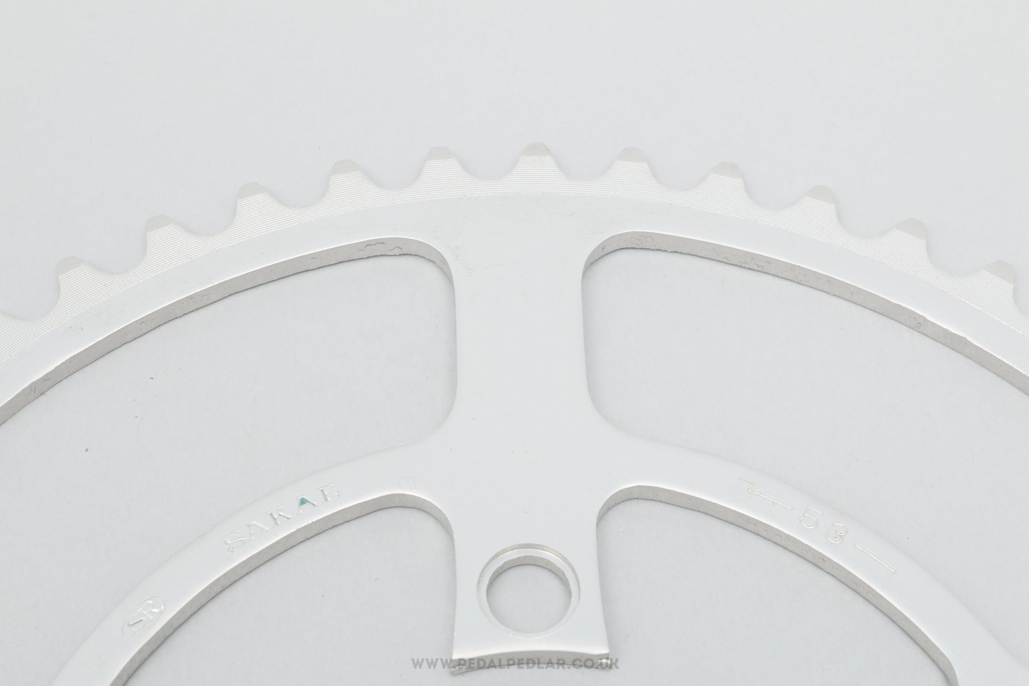 Sakae/Ringyo (SR) Super Apex-5 Touring NOS Vintage 53T 86 BCD Outer Chainring - Pedal Pedlar - Buy New Old Stock Bike Parts