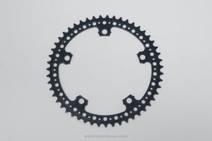 Sakae/Ringyo (SR) Royal Super Light Black Drilled NOS/NIB Vintage 51T 144 BCD Outer Chainring - Pedal Pedlar - Buy New Old Stock Bike Parts