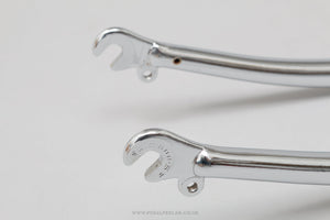 Tange Hirame Branded Chrome Plated NOS Vintage 27" 1" Threaded Steel Forks - Pedal Pedlar - Buy New Old Stock Bike Parts
