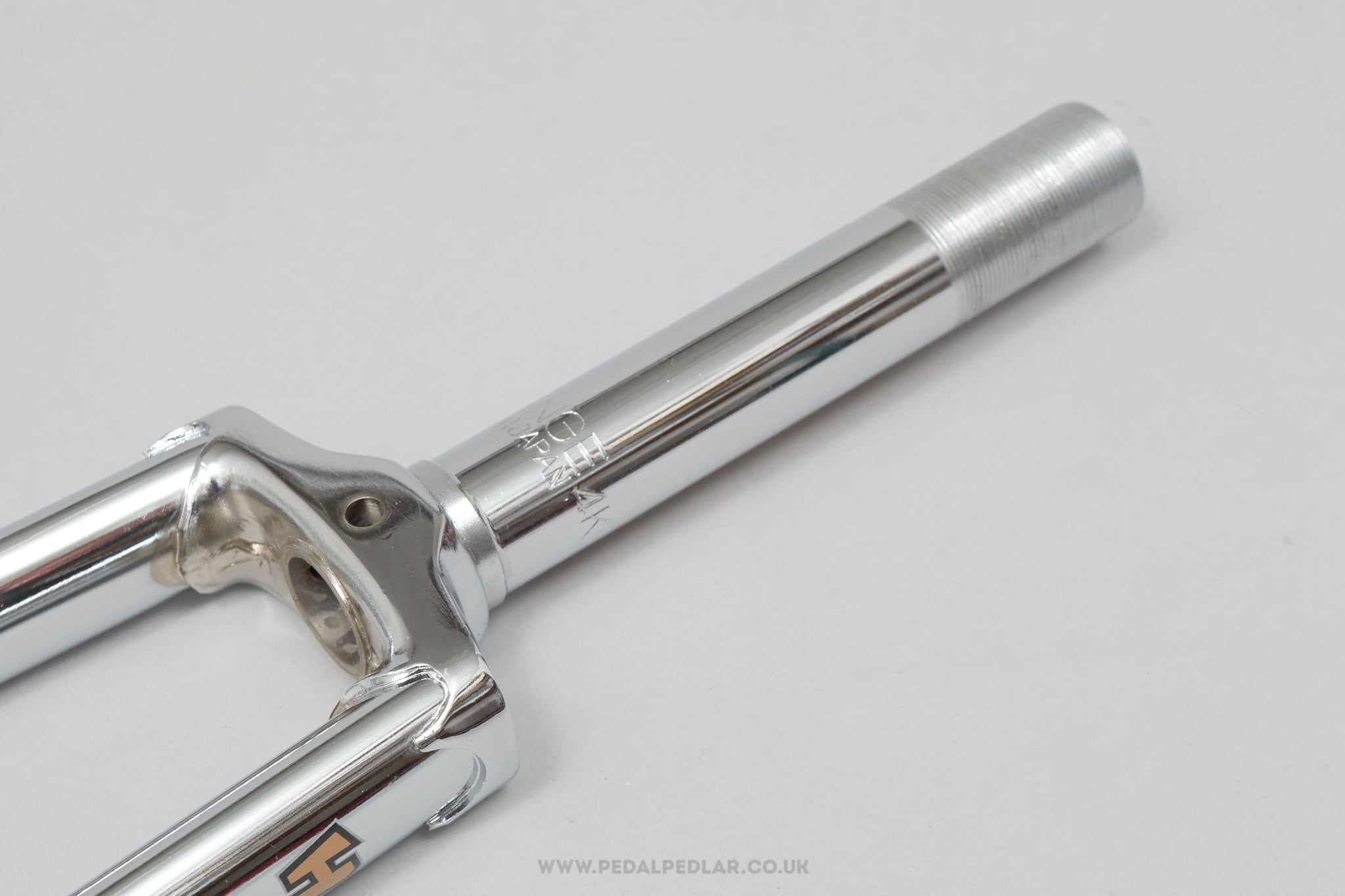 Tange Hirame Branded Chrome Plated NOS Vintage 27" 1" Threaded Steel Forks - Pedal Pedlar - Buy New Old Stock Bike Parts