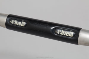 Cinelli Touch Eco Black/Silver NOS Classic 40 cm Anatomic Drop Handlebars - Pedal Pedlar - Buy New Old Stock Bike Parts