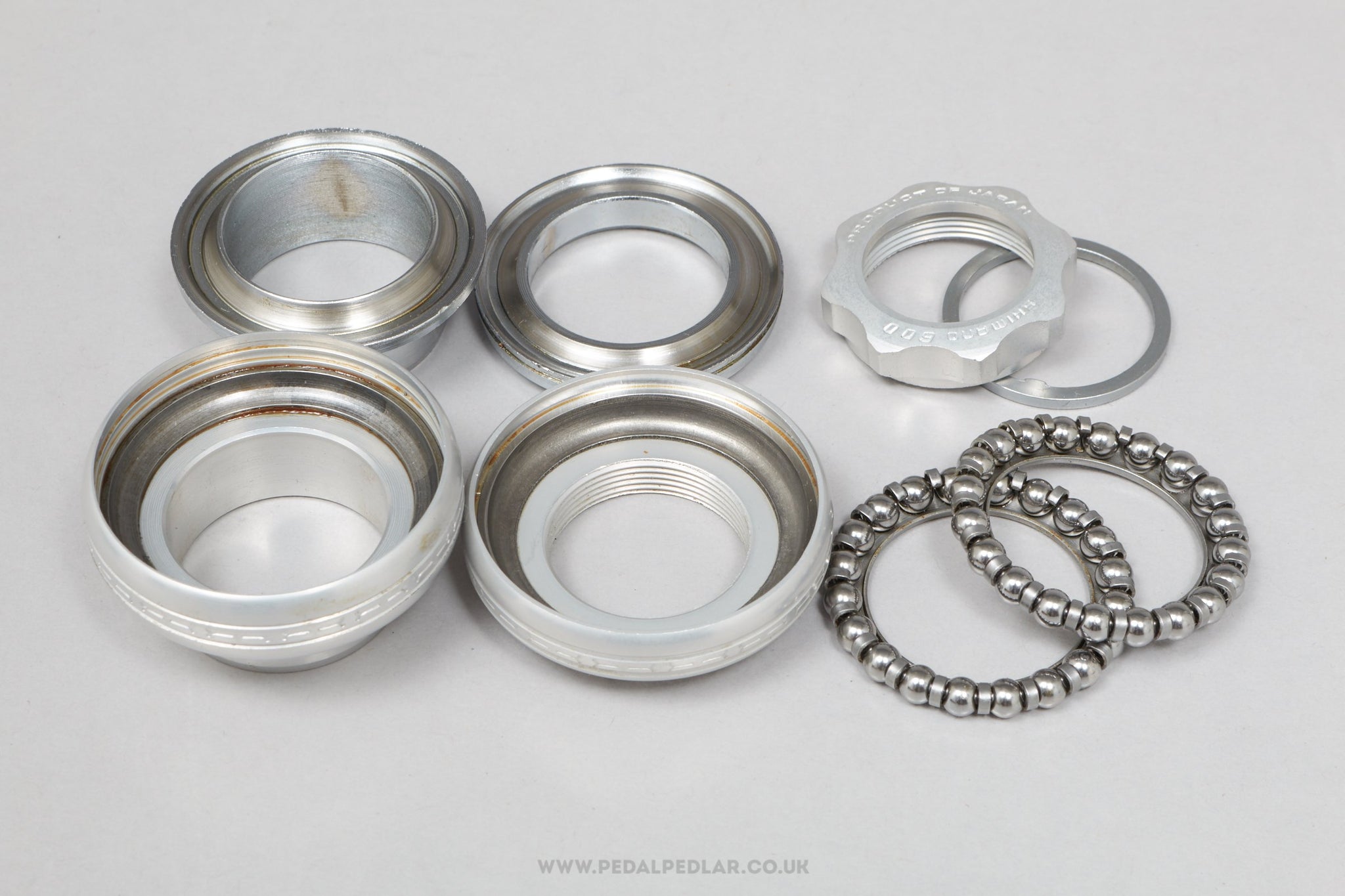 Shimano 600EX (HP-6200) Silver NOS Vintage 1" Threaded Headset - Pedal Pedlar - Buy New Old Stock Bike Parts