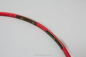 Ambrosio Excellence TQB Team Edition Red NOS Classic 32h 28"/700c Tubular Rim - Pedal Pedlar - Buy New Old Stock Bike Parts