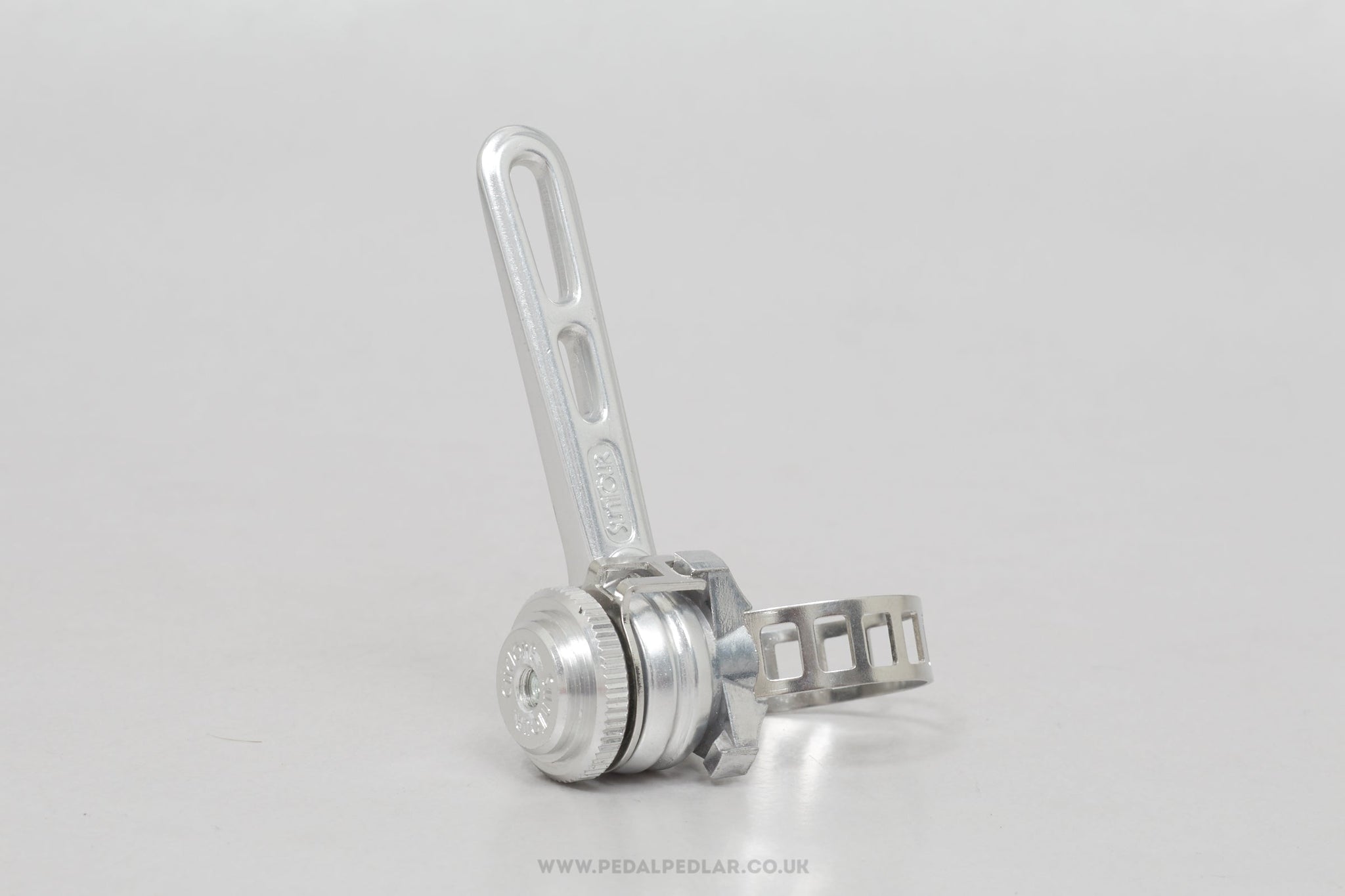 Suntour Cyclone (LD-1600) NOS/NIB Vintage Clamp-On Right Downtube Shifter - Pedal Pedlar - Buy New Old Stock Bike Parts