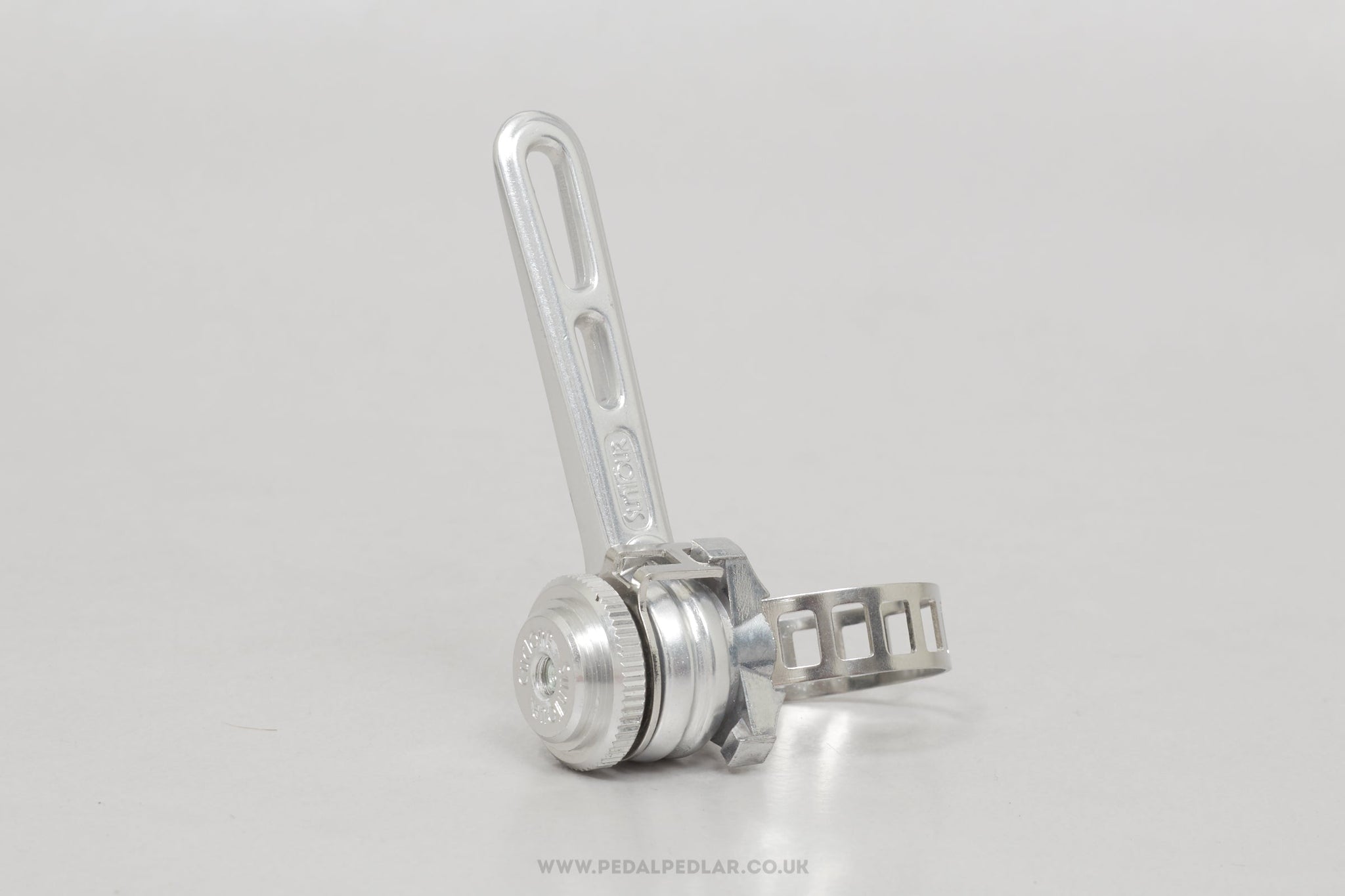 Suntour Cyclone (LD-1600) NOS Vintage Clamp-On Right Downtube Shifter - Pedal Pedlar - Buy New Old Stock Bike Parts