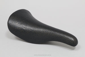 Selle San Marco Concor Supercorsa Laser Perforated c.1990 NOS Classic Black Leather Saddle - Pedal Pedlar - Buy New Old Stock Bike Parts