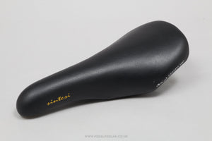 Selle Italia Sintesi c.1995 NOS/NIB Classic Black Leather Saddle - Pedal Pedlar - Buy New Old Stock Bike Parts