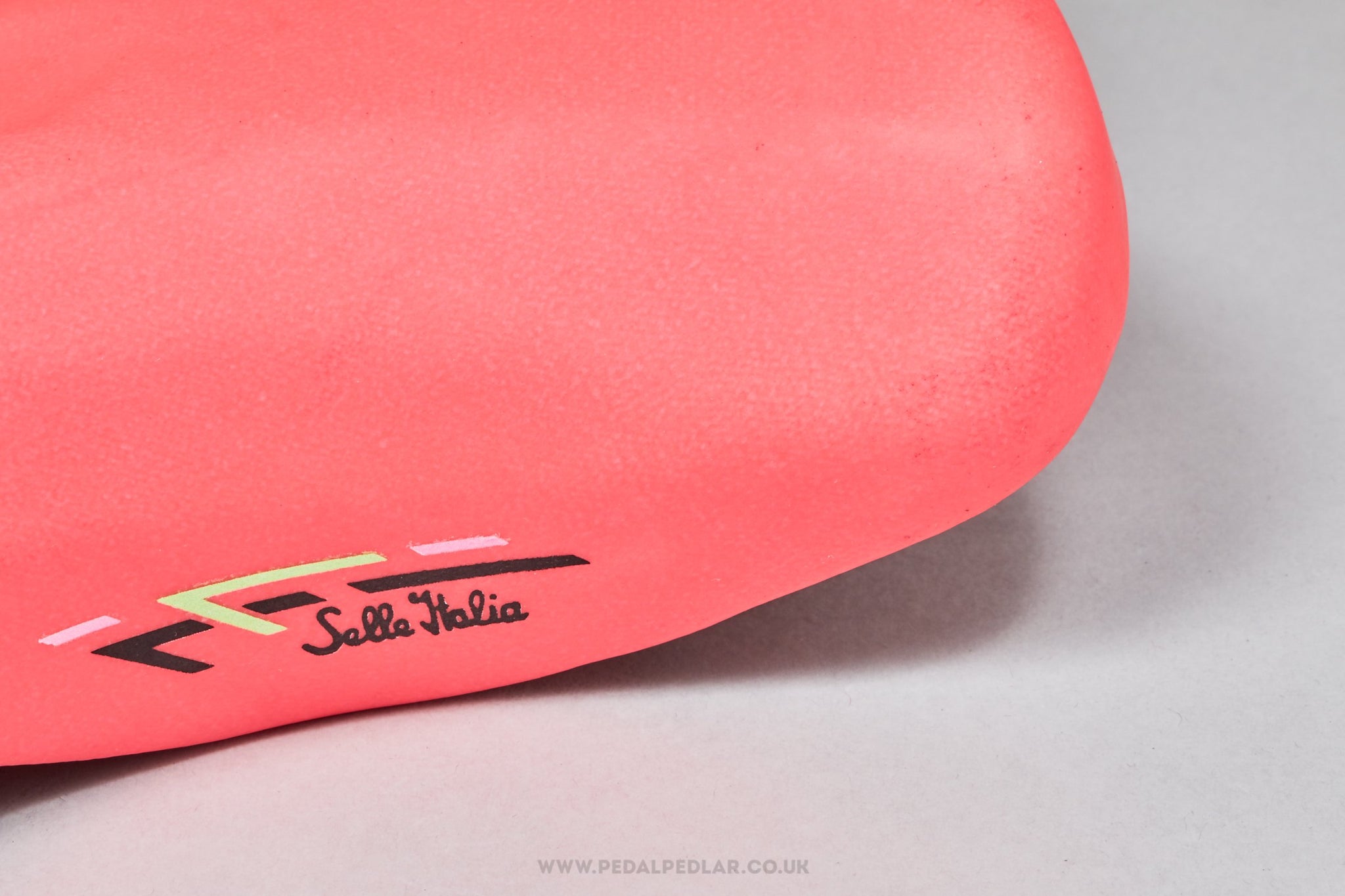 Selle Italia Canyon Ladies NOS Vintage Neon Pink Saddle - Pedal Pedlar - Buy New Old Stock Bike Parts