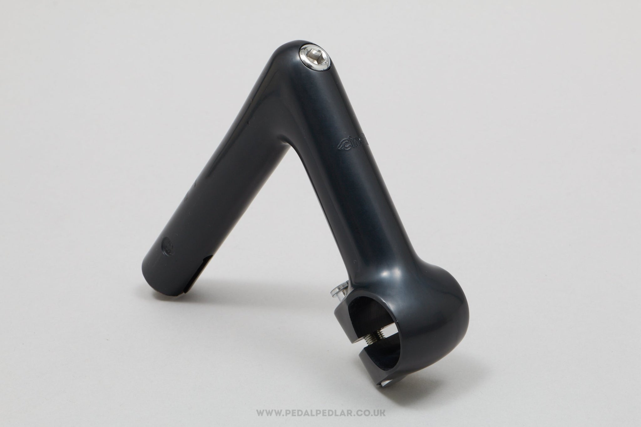 Cinelli 1A Winged C Logo Black Anodised NOS/NIB Vintage 95 mm 1" Quill Stem - Pedal Pedlar - Buy New Old Stock Bike Parts