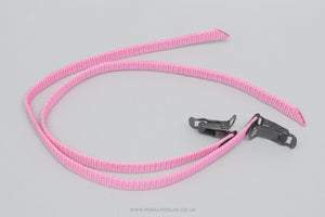 Christophe MT. Extra Long NOS/NIB Nylon Vintage Neon Pink Pedal / Toe Clip Straps - Pedal Pedlar - Buy New Old Stock Bike Parts