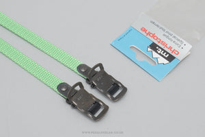 Christophe MT. Extra Long NOS/NIB Nylon Vintage Neon Green Pedal / Toe Clip Straps - Pedal Pedlar - Buy New Old Stock Bike Parts