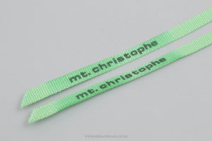 Christophe MT. Extra Long NOS/NIB Nylon Vintage Neon Green Pedal / Toe Clip Straps - Pedal Pedlar - Buy New Old Stock Bike Parts