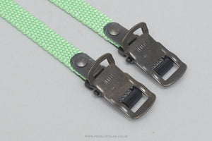 Christophe MT. Extra Long NOS/NIB Nylon Vintage Neon Green Pedal / Toe Clip Straps - Pedal Pedlar - Buy New Old Stock Bike Parts