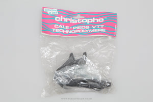 Christophe 43 Technopolymer ATB NOS/NIB Size M Vintage Plastic Toe Clips / Cages - Pedal Pedlar - Buy New Old Stock Bike Parts